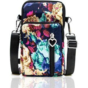 Lightweight Small Crossbody bags Blue Flower